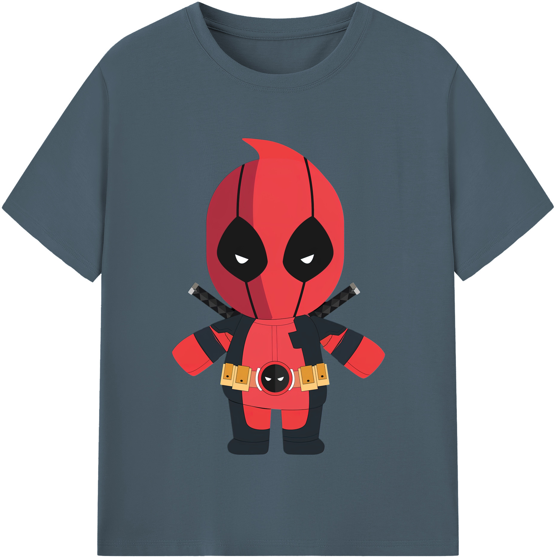 （画像用） Deadpool デッドプール 綿100％半袖Tシャツ（フロントプリント）